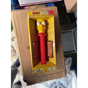 The Simpsons Talking Bart Simpson Giant PEZ Candy Roll Dispenser